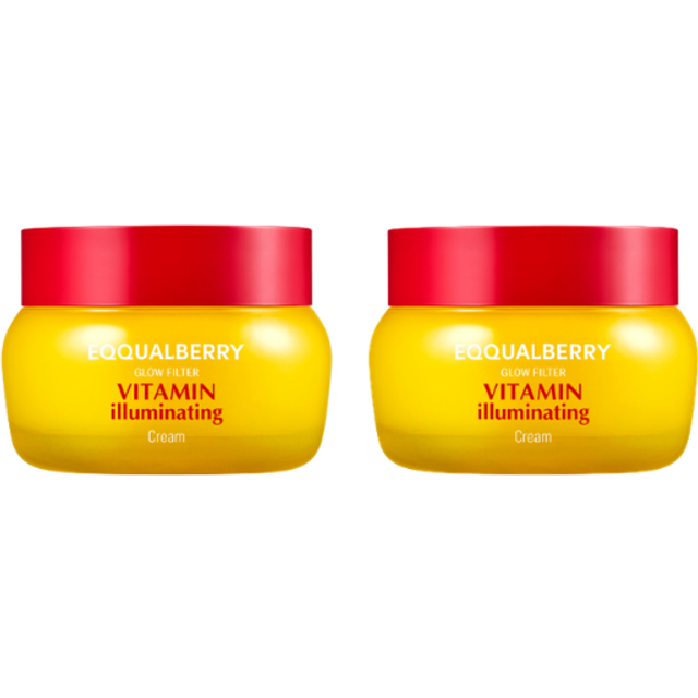 EQQUALBERRY - Vitamin Illuminating Cream - 50ml Duo Set