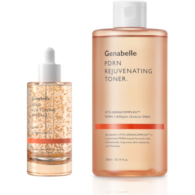 Genabelle - PDRN VITA Toning Ampoule JUMBO - 70ml & PDRN Rejuvenating Toner - 300ml Set