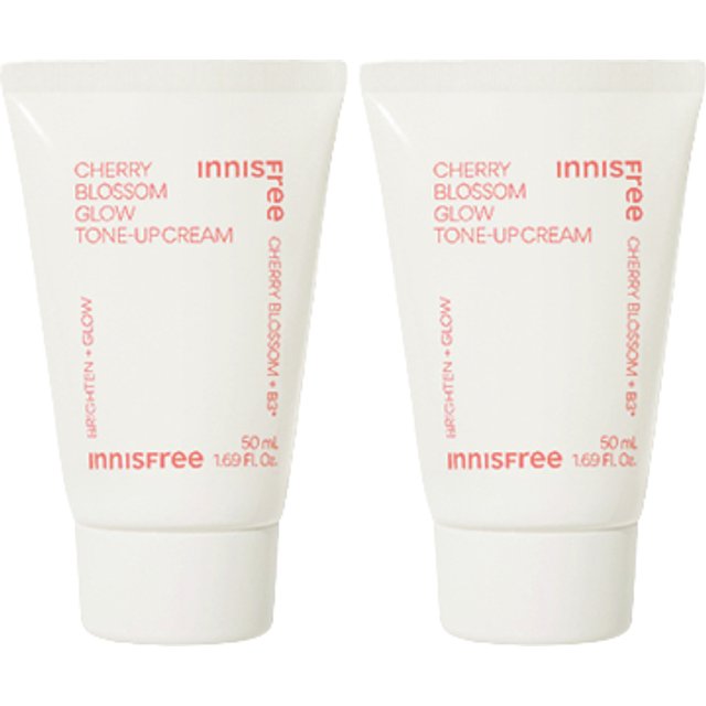 innisfree Cherry Blossom Glow Tone-up Cream - 50ml (2szt.) Set