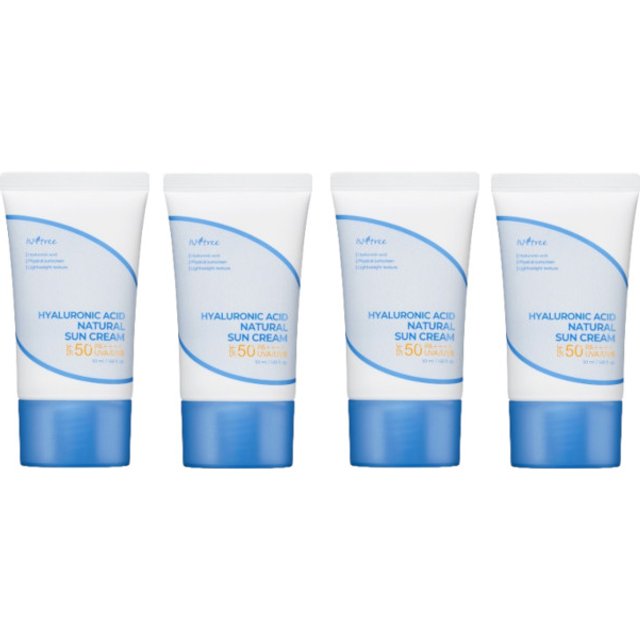 Isntree - Hyaluronic Acid Natural Sun Cream - 50ml (4szt.) Set