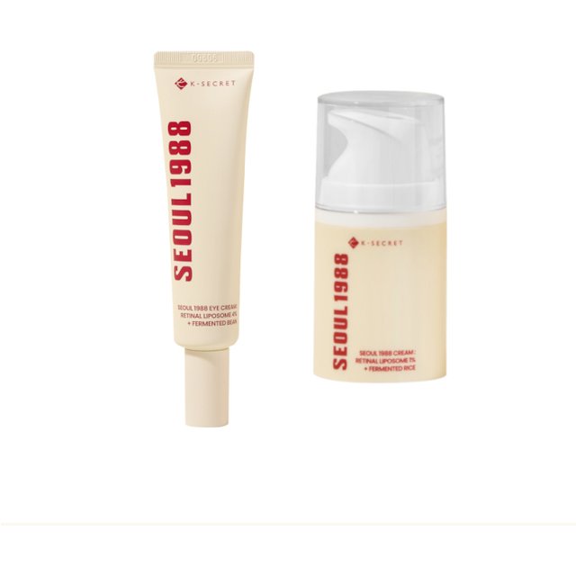 KSECRET - SEOUL 1988 Eye Cream : Retinal Liposome 4% + Fermented Bean - 30ml (1szt.) + Cream : Retinal Liposome 1% + Fermented
