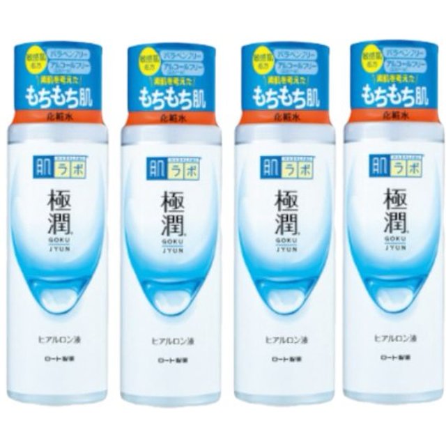 Rohto Mentholatum - Hada Labo Gokujyun Hyaluronic Acid Lotion - Moist - 170ml (4szt.) Set