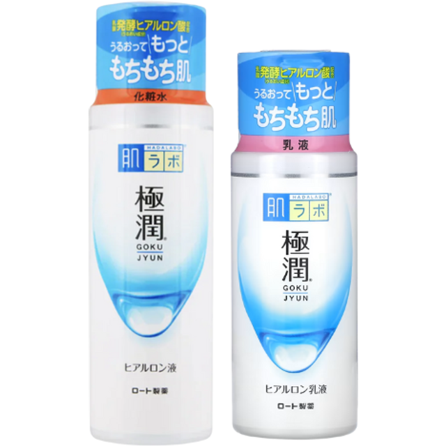 Rohto Mentholatum - Hada Labo Gokujyun Hyaluronic Acid Hydrating Lotion 170ml & Milk 140ml Special Set