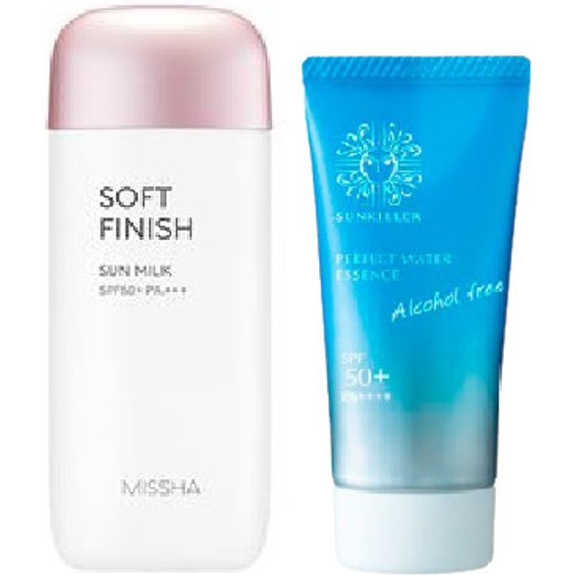 Missha Soft Finish Sun Milk X Isehan Hero Sunscreen Set B