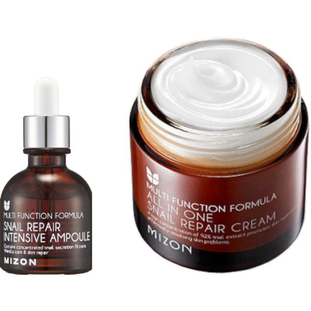 MIZON Snail Repair Cream & Ampoule Set
