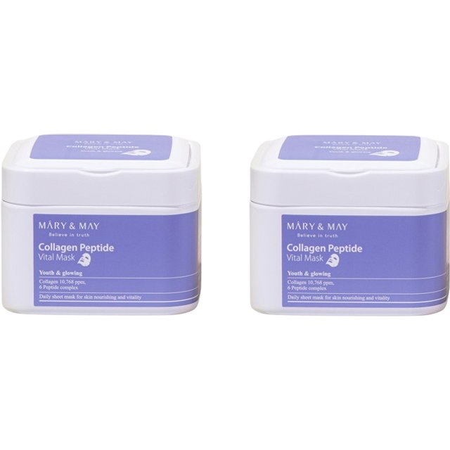 Mary&May - Collagen Peptide Vital Mask - 30szt./400g (2szt.) Set