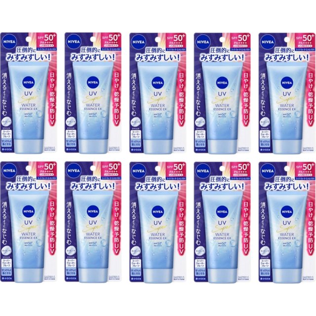 NIVEA Japan - UV Super Water Essence EX SPF50+ PA++++ - 80g (10szt.) Set