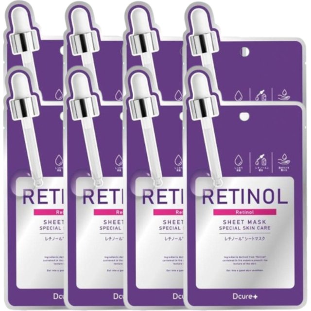 Picomonte - Dcure+ Retinol Face Mask - 1 szt. (8szt.)