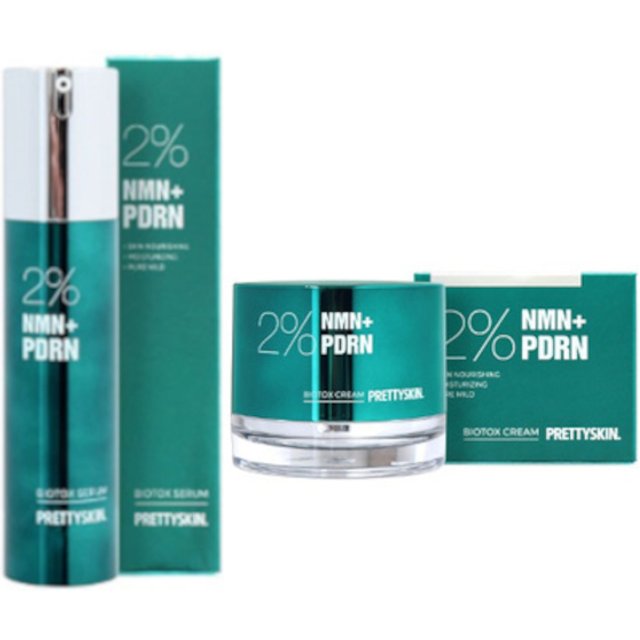 PRETTYSKIN - NMN+ PDRN Biotox Cream - 50ml (1szt.) + Serum - 50g (1szt.) Set