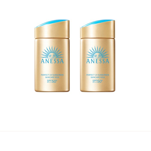 Shiseido Anessa Perfect UV Sunscreen Skin Care Milk SPF50+ PA++++ (2024 Version) - 60ml (2szt.) Set
