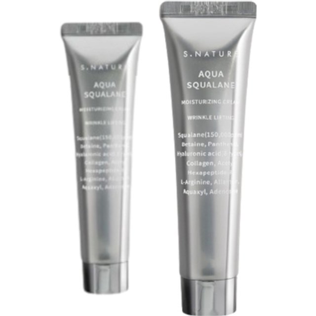 S.NATURE - Aqua Squalane Moisturizing Cream - 80ml + 60ml Set