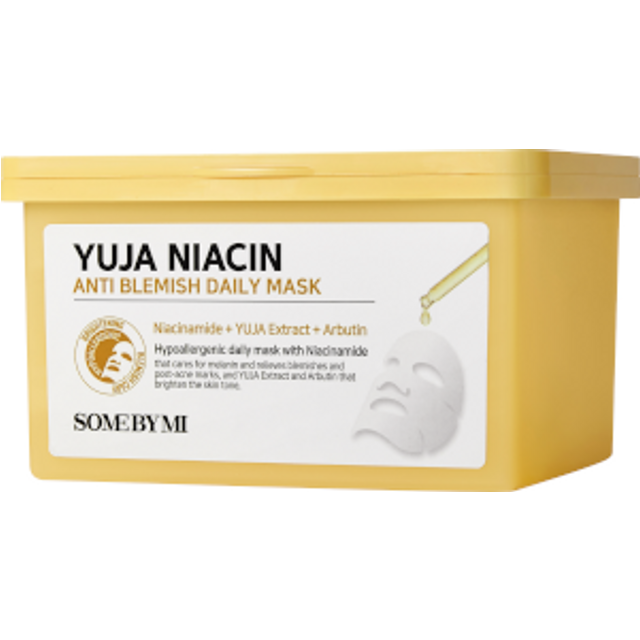 SOME BY MI - Yuja Niacin Anti Blemish Daily Mask - 30szt.