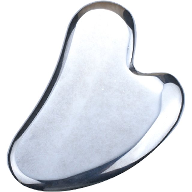 MissLady - Scraping Board Gua Sha Massage Tool (Heart-shaped) - 1szt. - Metallic