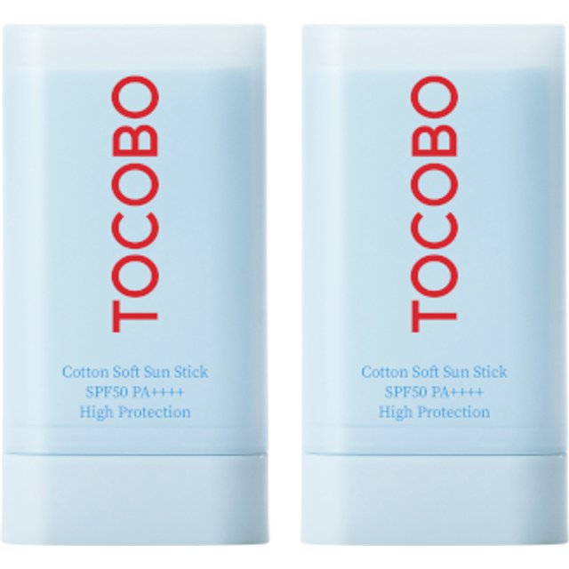 TOCOBO - Cotton Soft Sun Stick SPF50 PA++++ - 19g (2szt.) Set
