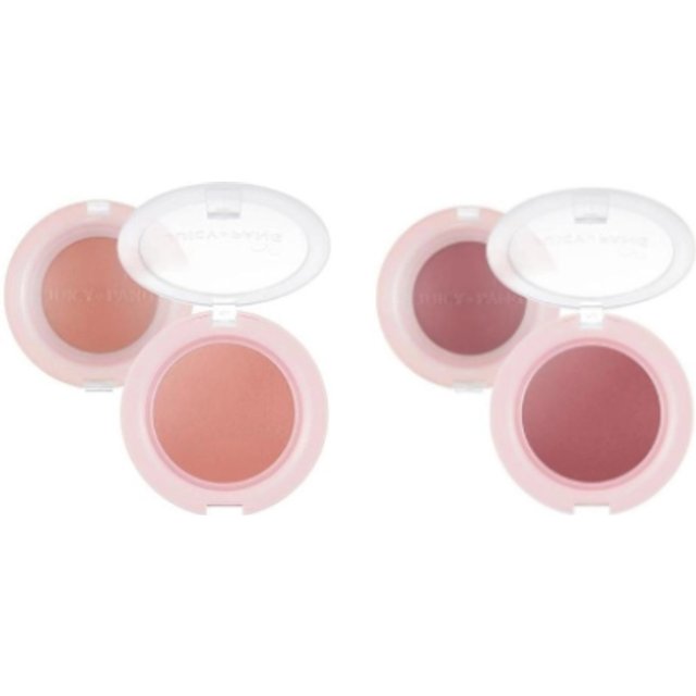 A'PIEU Juicy-Pang Jelly Blusher - 4.8g - RD01 Apple (1szt.) + CR01 Peach (1szt.) Set