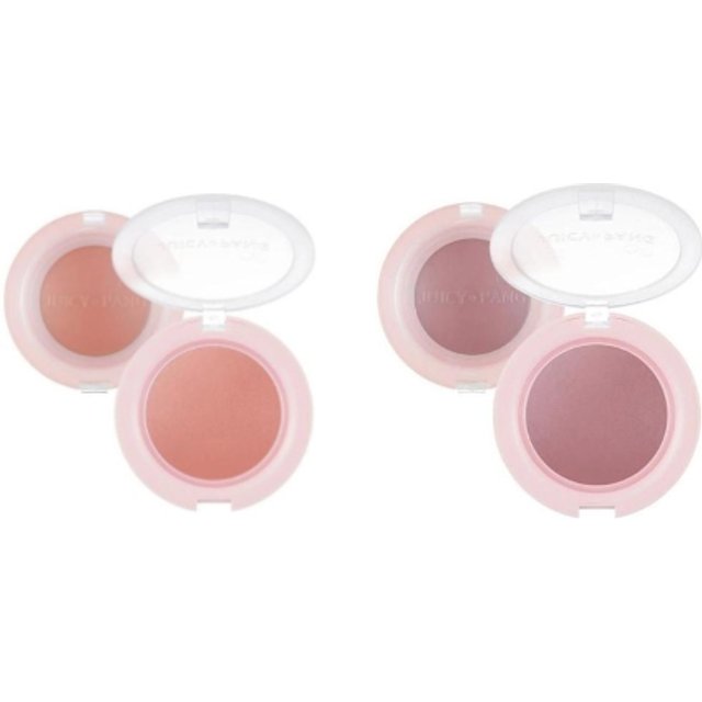 A'PIEU Juicy-Pang Jelly Blusher - 4.8g - PK01 Plum (1szt.) + CR01 Peach (1szt.) Set