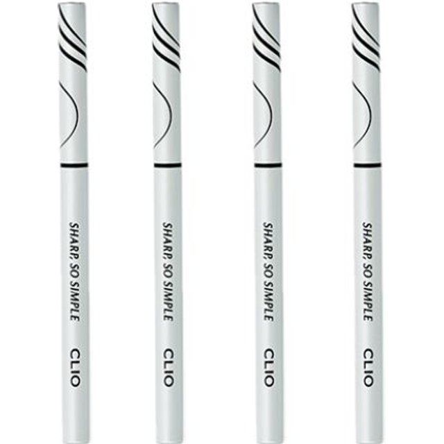 CLIO - Sharp So Simple Waterproof Pencil Liner - 0.14g - 01 Black (4szt.) Set