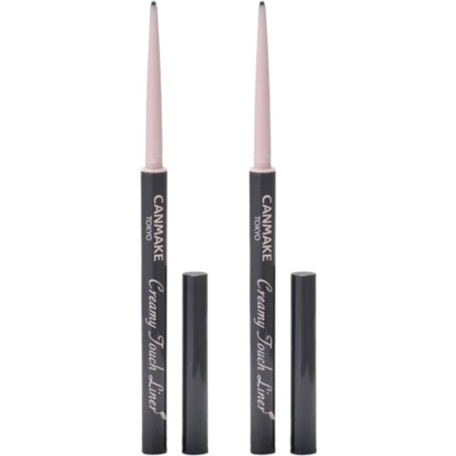 CANMAKE - Creamy Touch Liner - 0.08g - 01 Deep Black (2szt.) Set