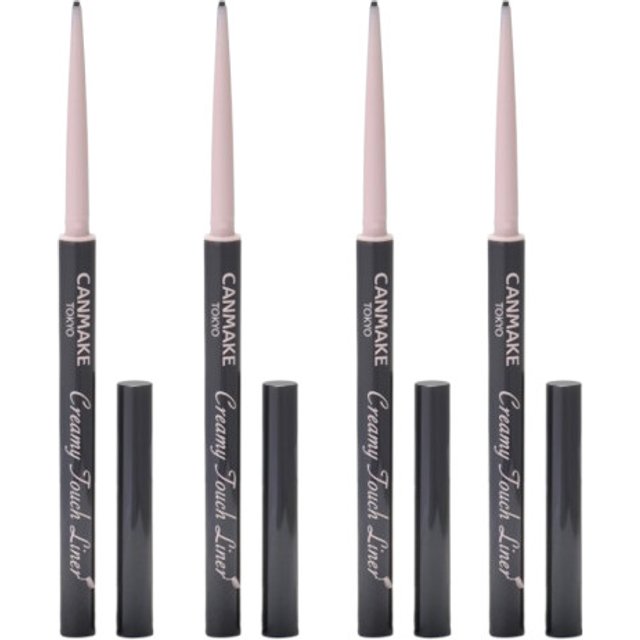 CANMAKE - Creamy Touch Liner - 0.08g - 01 Deep Black (4szt.) Set
