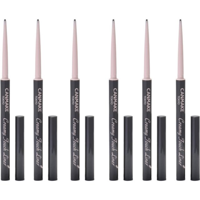 CANMAKE - Creamy Touch Liner - 0.08g - 01 Deep Black (6szt.) Set