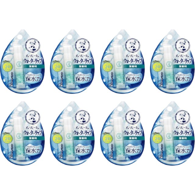 Rohto Mentholatum - Water Lip Balm SPF 20 PA++ - 1szt. - Unscented (8szt.) Set