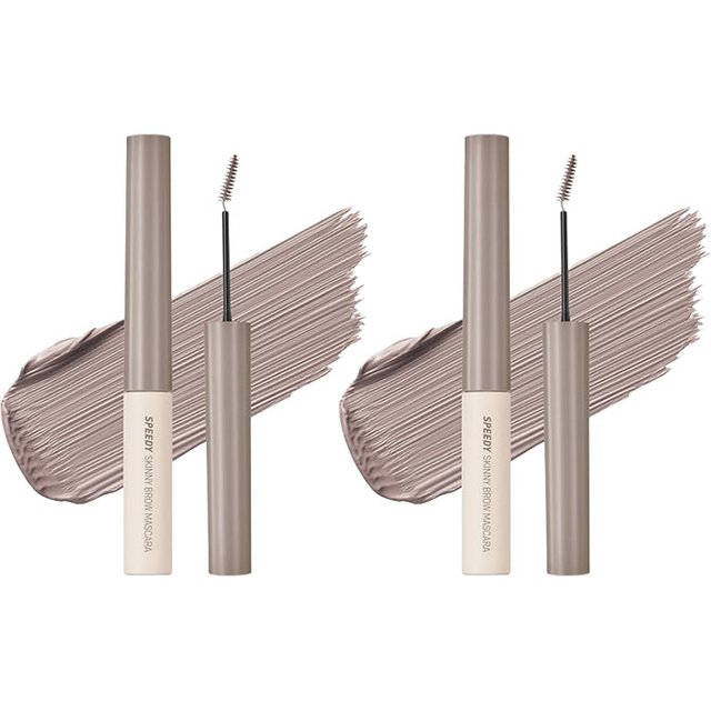 peripera - Speedy Skinny Brow Mascara - 3g - 10 Hazy Ash (2ea) Set