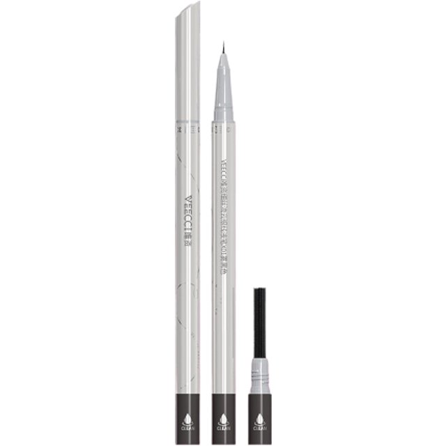 VEECCI - Fine Filaments Liquid Eyeliner - 0.3&0.2ml - X01 Matte Black