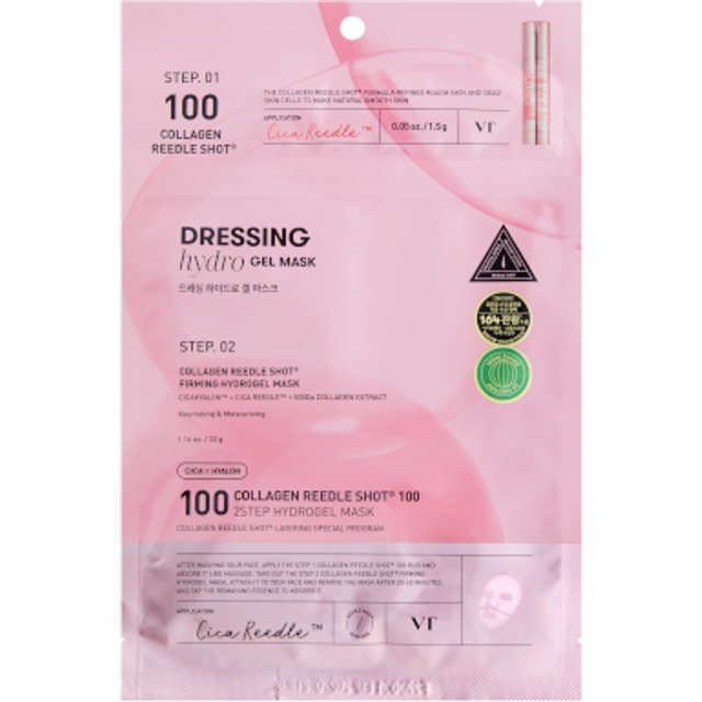 VT - 100 2Step Hydrogel Mask - 1szt. - 100 Collagen Reedle Shot