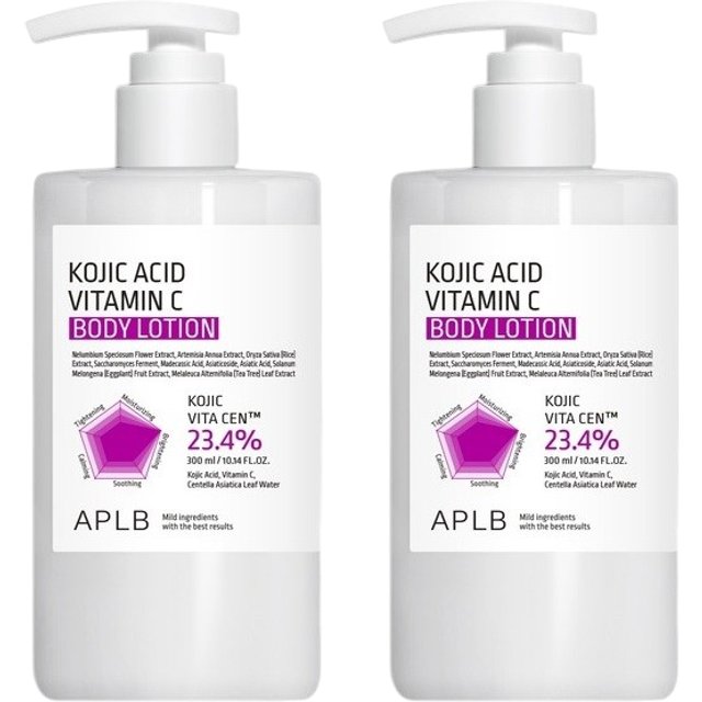 APLB - Kojic Acid Vitamin C Body Lotion - 300ml DUO Set