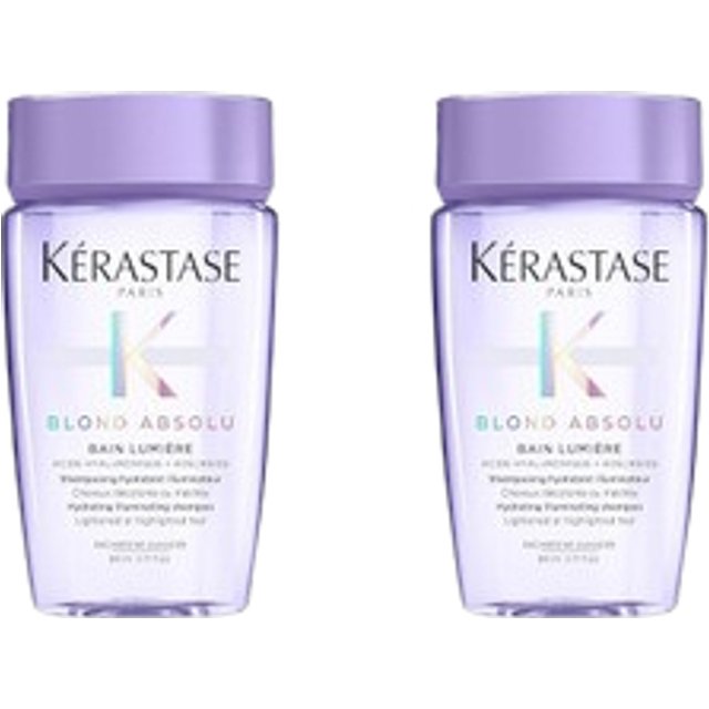 K?rastase - Blond Absolu Bain Lumiere Hydrating Illuminating Shampoo for Blonde Hair - 80ml (2szt.) Set