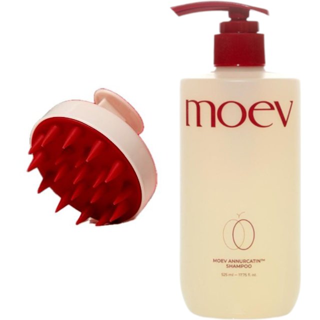MOEV - Annurcatin Shampoo 525ml + Scalp Brush Set