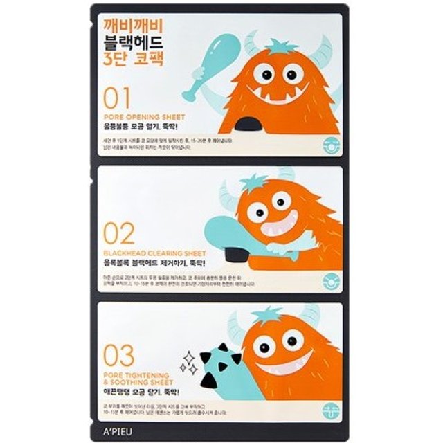 A'PIEU - Goblin Blackhead 3 Step Nose Pack - 1pc