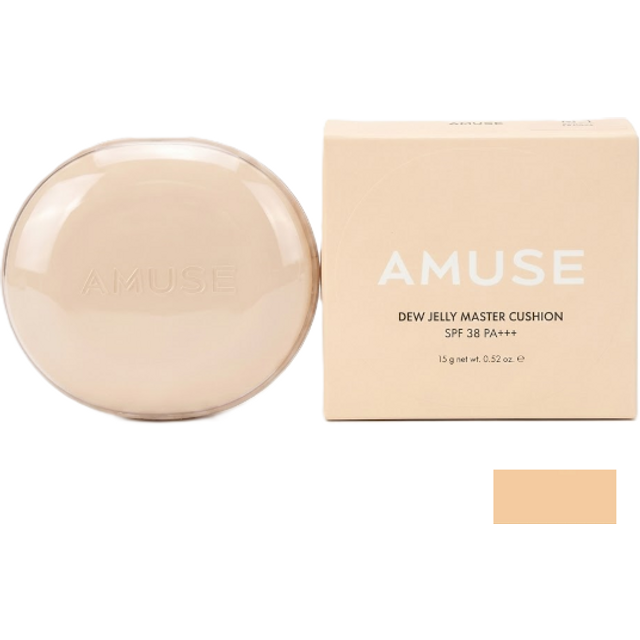 Amuse - Dew Jelly Master Cushion SPF 38 PA+++ - 15g - 03 Honey