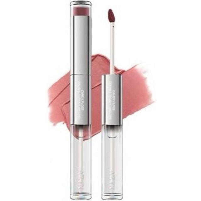 AZTK - Candy Floss Dual-Ended Touch Lip Gloss - 1.7g+1.7ml - 01 Rubber Pink