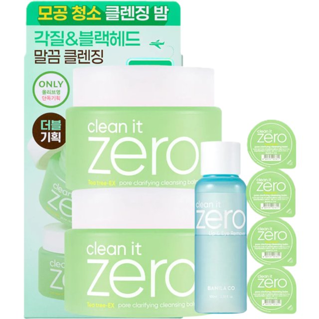 BANILA CO - Clean It Zero Cleansing Balm Double Pack Special Set - Pore Clarifying - 1set(7items)