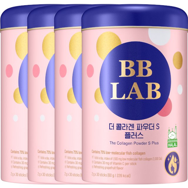 BB LAB - (HALAL) The Collagen Powder S - 2g*30 sticks (4ea) Set