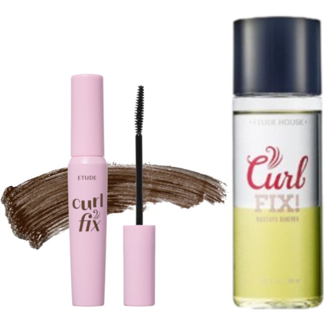 ETUDE - Curl Fix Mascara - 8g - 02 Brown + Remover Set