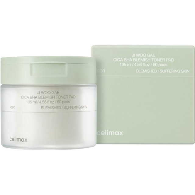 CELIMAX - Ji Woo Gae Cica BHA Blemish Toner Pad - 170ml/60pcs