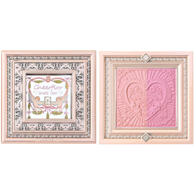 CHEERFLOR - Brilliant Secret Series Two-Tone Frame Blush Palette - 6.5g - CFR963 Moonlight Rose