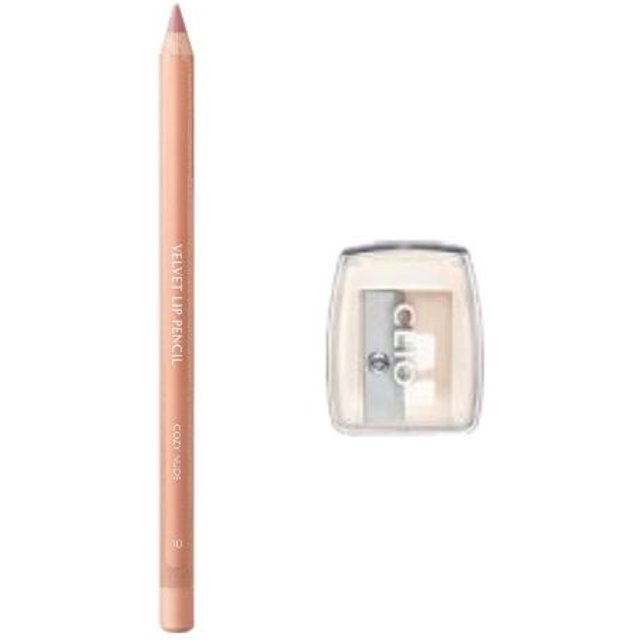 CLIO - Velvet Lip Pencil Set - 1 set (2 items) - 10 Cozy Nude