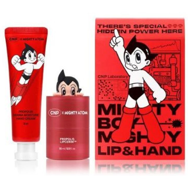 CNP LABORATORY - Propolis Lipcerin & Hand Cream Set (Mighty Atom Edition) - 15ml + 30ml