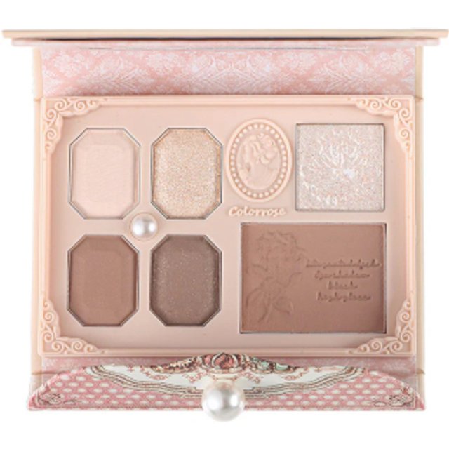 COLORROSE - Pearl Embossed Western Antique Makeup Palette - 11g - CR721 Apricot Tea