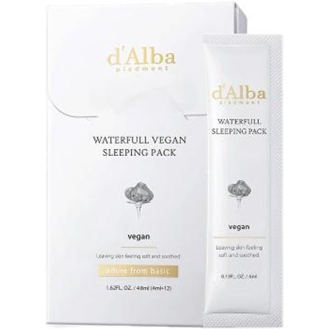d'Alba - Waterfull Vegan Sleeping Pack - 48ml (4ml x 12packs)