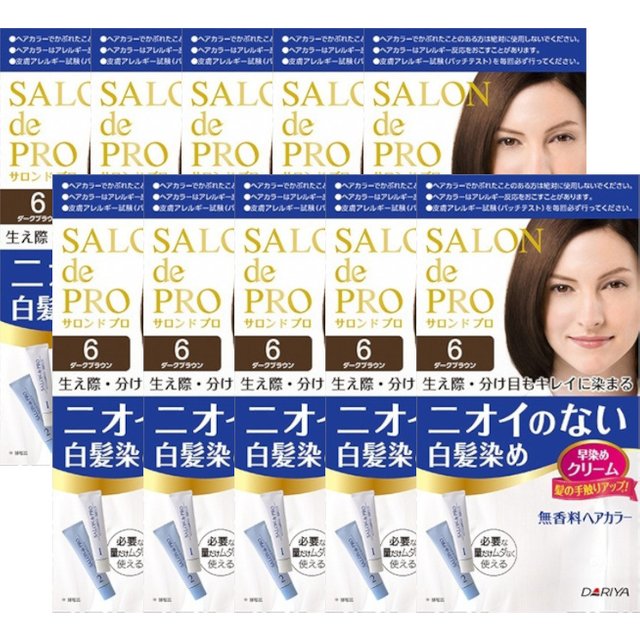 Dariya - Salon De Pro - Hair Color Cream - 6 Dark brown 10PCS set