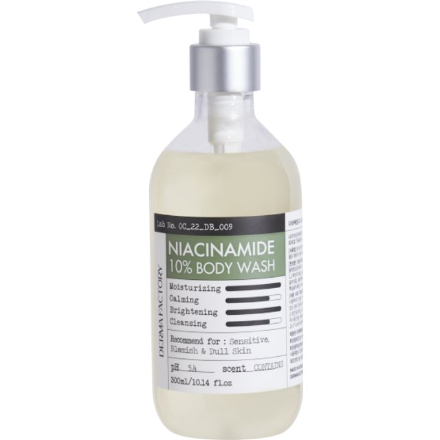 DERMA FACTORY - Niacinamide 10% Body Wash - 300ml