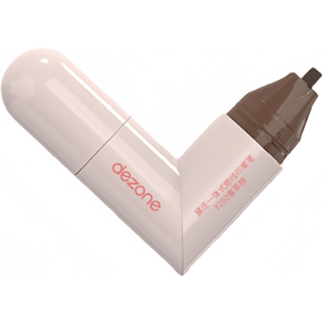 DEZONE - Heart-Shaped Liquid Eyeliner Stamp - 1.05ml+1.05ml - YW02 Brown