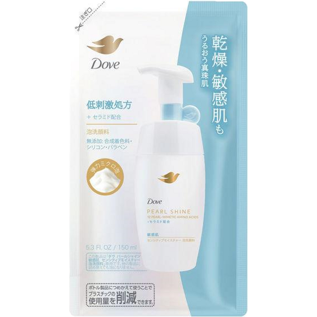 Dove Japan - Pearl Shine Sensitive Skin Moisture Foaming Cleanser Refill - 150g