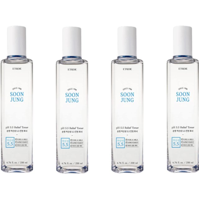 ETUDE - Soon Jung PH 5.5 Relief Toner - 200ml (4ea) Set