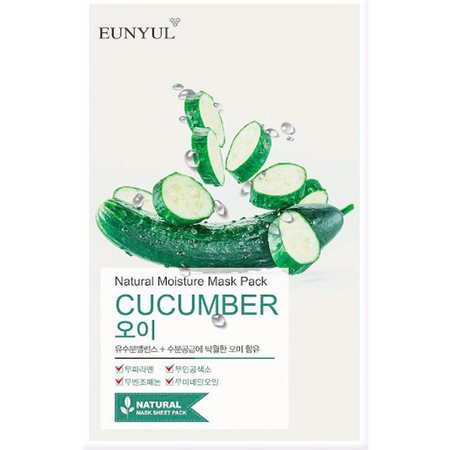 EUNYUL - Natural Moisture Mask Pack - Cucumber - 1pc