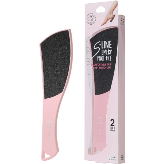 F3 SYSTEMS - S-Line Emery Foot File - 1ea - Pastel Pink